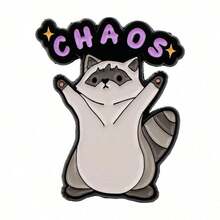 Cute Raccoon Enamel Pin Lapel Pins Badges On Backpack Women's Brooch Clothes Gift Jewelry Fashion Accessories Dress Accessories Pin For Clothes Bag Charm School Office Accessories Shirts Jacket Christmas Halloween Clothes Pin Funny Teacher Gifts - NR10608 - Xem 4
