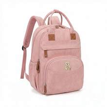 Grand sac à langer multifonctionnel, sac à dos, convient aux papas et mamans, 16 poches, étui à sucette, grand sac à langer unisexe pour les voyages - Multicolore - Voir 9