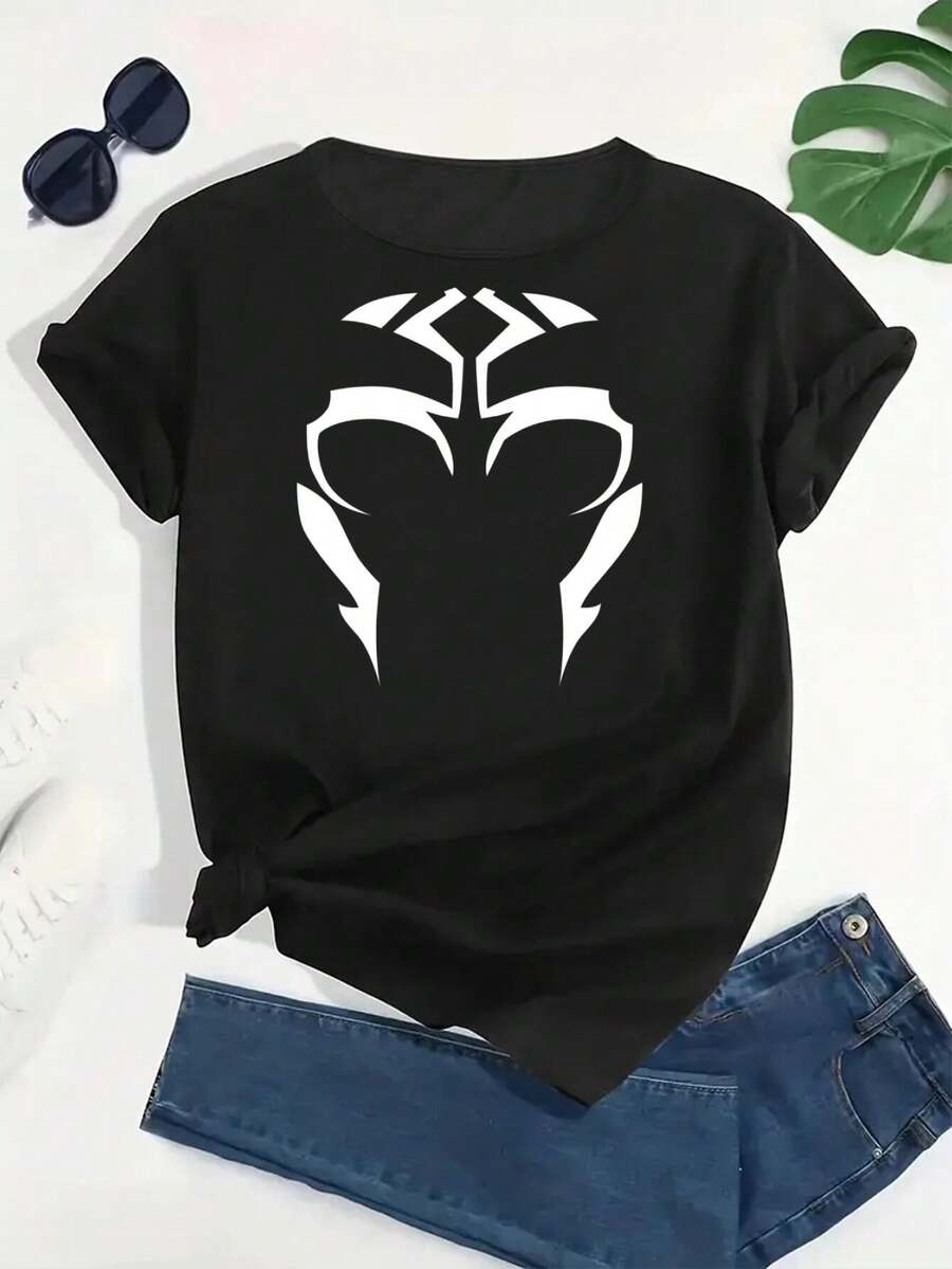 Ahsoka Tano Togruta Women's Shirt  Clone Wars Mandalorian TCW Ashoka T-Shirt  Tano Ahsoka Women's Apparels - 黑色 - 查看 1