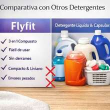 Toallitas de detergente para ropa 3 en 1 (paquete de 16 toallitas): limpia, suaviza y protege el color. Fórmula vegana, sin plástico. 16 toallitas. Potente quitamanchas, se disuelve rápidamente en agua fría. Aptas para todas las lavadoras. 16 toallitas multiusos: cero residuos, fáciles de transportar. Ideales para viajes de camping al aire libre y para un hogar ecológico. - A - Ver 4
