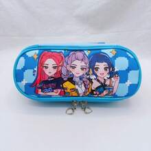 Witch Hunter Pencil Case, Double Zipper PU Pencil Bag, Large Capacity Pencil Pouch, Fabric Pen Box, Storage Pencil Case - Double Zipper PU Pencil Case - View 7