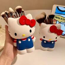 (Autorizado) Contenedor de almacenamiento multifuncional con personaje de dibujos animados Sanrio HelloKitty, almacenamiento de papelería de escritorio de oficina, contenedor de almacenamiento de brochas de maquillaje, almacenamiento de cepillos de dientes, decoración exquisita del hogar, adecuado para regalos de vacaciones - Dibujos animados - Ver 11