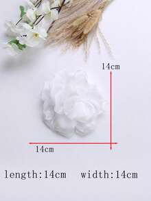 1 pieza/paquete, disponible en varios colores, nueva flor 3D hecha a mano de tela satinada plisada brillante con rayas de brillo, accesorios de ropa DIY, decoraciones para vestidos de novia - A - Ver 12
