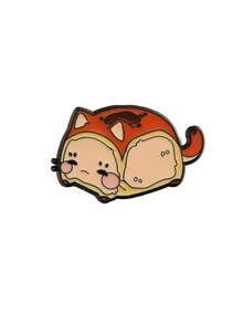 1/6pcs Cute Realistic Food Brooch, Pearl Milk Tea & Bread Cat Design, Adorable & Versatile, Each Piece Adds A Gentle, Relaxed Touch To Your Outfit - Multicolor - View 14