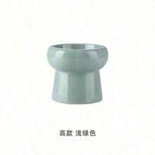 陶瓷猫狗碗，宠物食品和水碗，适用于猫和小型犬，多种颜色可选 - 白色的 - 查看 10