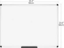 Large Magnetic Dry Erase Whiteboard 36x24 Inches With Sleek Silver Aluminum Frame For Office Home School Memo Planning Presentation Easy Wipe Reusable Wall Board - 36 inchW by 24 inchH - 查看 2