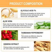 Glycolic Acid Toner, Removes Skin Imperfections, Keeps The Skin Hydrated And Clear, Provides Continuous Moisturizing And Replenishment. Lightweight Texture, Easy To Absorb, Provides Deep Hydration, Nourishment, Brightening, And Facial Smoothing Effects. - Aloe Vera - 查看 8