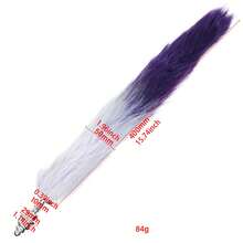 Ooth Long Fox Tail With  Plug, Sexy Animal Tail  Plug,  Role-Playing Toy, Suitable For Women, Men, And Couples. - Bạc - Xem 2