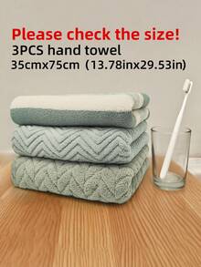 三件套浴巾 - 提花织造浴室毛巾 - 70x140厘米/27.55x55.11英寸 - 柔软吸水,速干,带挂环,适用于浴室、水疗中心、酒店、泳池、海滩、健身房等场所。 - 35x75厘米/13.78x29.53英寸 - 彩色 - 查看 18