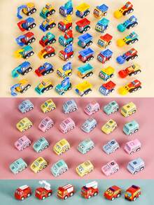 1 套多种尺寸（5 件/6 件/10 件/20 件）手提袋/储物箱，内含微型城市工程车模型玩具，图案、颜色和尺寸随机，适合作为儿童生日/圣诞节/新年派对礼物，卡车，微型汽车，儿童汽车套装，汽车，建筑，建筑玩具，返校 - 彩色 - 查看 9