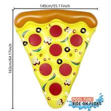 Ins Fashion Pizza Inflatable Float Bed, Swimming Pool Floating Toy, Adult Leisure Floating Raft, Must-Have For Summer Vacation Photo Shoots Prepare - C - View 8