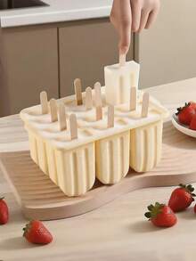 1pc/12 Popsicle Mold, Easy Release Silicone DIY Ice Pop Mold, Ice Cream Mold With Lid, Popsicle Mold - Multicolor - View 1