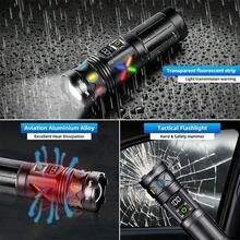 5000 LUMEN White LED Flashlight Strong White Light USB Rechargeable Telescopic Zoom Torch 1500m Long Range - LED Flashlight - View 7