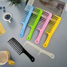 1/5/10 chiếc lược uốn tóc, nhiều màu sắc, lược chải tóc nữ, lược làm tóc, lược răng to bản, thích hợp cho salon, thẩm mỹ viện, đi học, du lịch và nghỉ lễ. - Nhiều màu - Xem 4