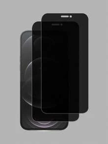 Bộ 2 miếng dán màn hình cường lực chống nhìn trộm, tương thích với các thiết bị Apple, chống trầy xước, chống va đập, lớp phủ chống dầu, cảm ứng mượt mà, phù hợp với các dòng máy Apple X/XR/11/12/13/14/15/16/16Plus/16Pro/16ProMax/16e/17/17 Air/17 Pro/17 Pro Max/17e. - màu đen - Xem 20