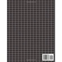 Graph Paper Notebook: Grid Paper Notebook Quad Rule graph paper 4x4 graph paper 100 Pages (Large 8.5 x 11) for writing drawing school cover black color with small graph - como en la foto - Ver 3