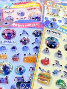 日本动漫周边礼品，儿童3D/DIY贴纸，儿童艺术手工，时尚精致手工贴纸 - 彩色 - 查看 9