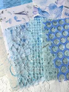 15pcs/Pack Blue Tone Mesh Texture Background Paper, DIY Decoration, Scrapbooking Material - BQ1052 - View 4