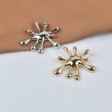 European And American Vintage Firework-Shaped Brooch For Women, High-End, Elegant, Versatile, Smooth Metal Suit Jacket Pin,  Brooch - Trắng K - Xem 6