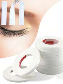 20 Stücke/10 Stücke/5 Stücke/1 Stück 4mm Wimpernklebeband, atmungsaktives Mikroporen-Wimpernklebeband für Wimpernverlängerungen, atmungsaktiv, rückstandsfrei entfernbar, atmungsaktives Klebeband aus Vliesstoff zum Anheben des Augenlids, Wimpernklebeband, Klebeband für Wimpernverlängerungen, atmungsaktives Mikroporen-Klebeband für Wimpernverlängerungen, Wimpernzubehör, Make-up-Zubehör, 9 m pro Rolle - Weiss - Übersicht 5