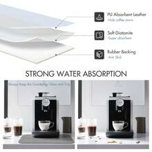 1 件装简约纯灰色多用途防水垫，适用于厨房、咖啡角和宠物喂食区，快干防滑 - 深灰色 - 查看 8