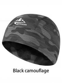 1 Peça Boné de Ciclismo para Homens, Boné de Proteção Solar de Seda Gelada com Forro Absorvente de Suor, Verão, Praia, Férias - multicolorido - Visão 2