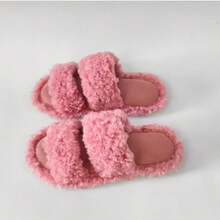 Chaussons ouverts en fourrure pour femmes, doux et confortables, avec mousse à mémoire de forme, chaussures d'intérieur - Chaussons pour femmes - Voir 3