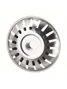 Stainless Steel Kitchen Sink Strainer And Drain Stopper - Polished Drain Stopper With Hair Catcher, Suitable For Bathroom And Kitchen Drain Protection - Multicolor - View 9