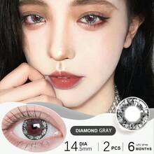 1 Pair JEWELENS Grey Diamond Color Eyeshadow - Grey - View 3