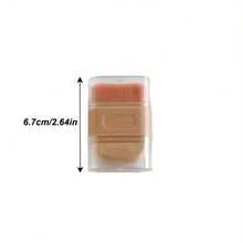 2-In-1 Multifunctional Foundation Brush & Sponge, Portable Travel Size Makeup Tool With Protective Case, Soft Bristles For Flawless Base Makeup, Perfect For Liquid, Cream & Powder Foundation - Multicolor - View 6