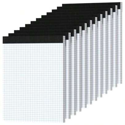Graph Paper 8.5 x 11 paquete de 12 4 x 4 cuádruple almohadilla de papel de rejilla 8-1/2 x 11 pulgadas almohadilla de rejilla 8.5 x 11.75 pulgadas
