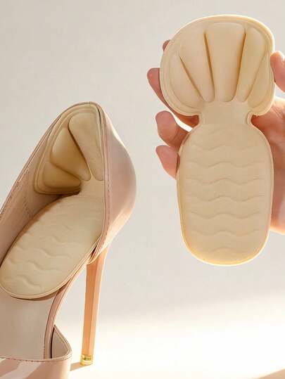 1双柔软舒适的鞋跟贴，防滑鞋跟垫，适用于女士高跟鞋，防止摩擦和疼痛