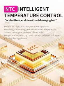Cepillo alisador inalámbrico mini con calentamiento rápido en 15 segundos - Herramienta de peinado cerámica portátil con control de temperatura, adecuada para flequillos y peinado diario, apta para viajes y uso diario, capacidad de batería de 800mAh - multicolor - Ver 6