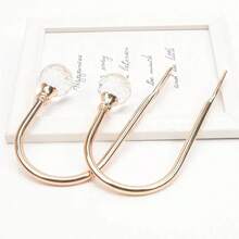 Soporte de lazo de brazo de borla de corbata de Metal para el hogar, accesorios de suspensión de decoración de pared de ventana en forma de U, moda YQ69 - D - Ver 2