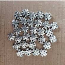 10pcs Large Hole Gold & Silver Tone Metal Cross Beads, Vintage Style, For Jewelry Making, Bracelet & Necklace DIY Accessories - Cross-shaped Bead - View 7