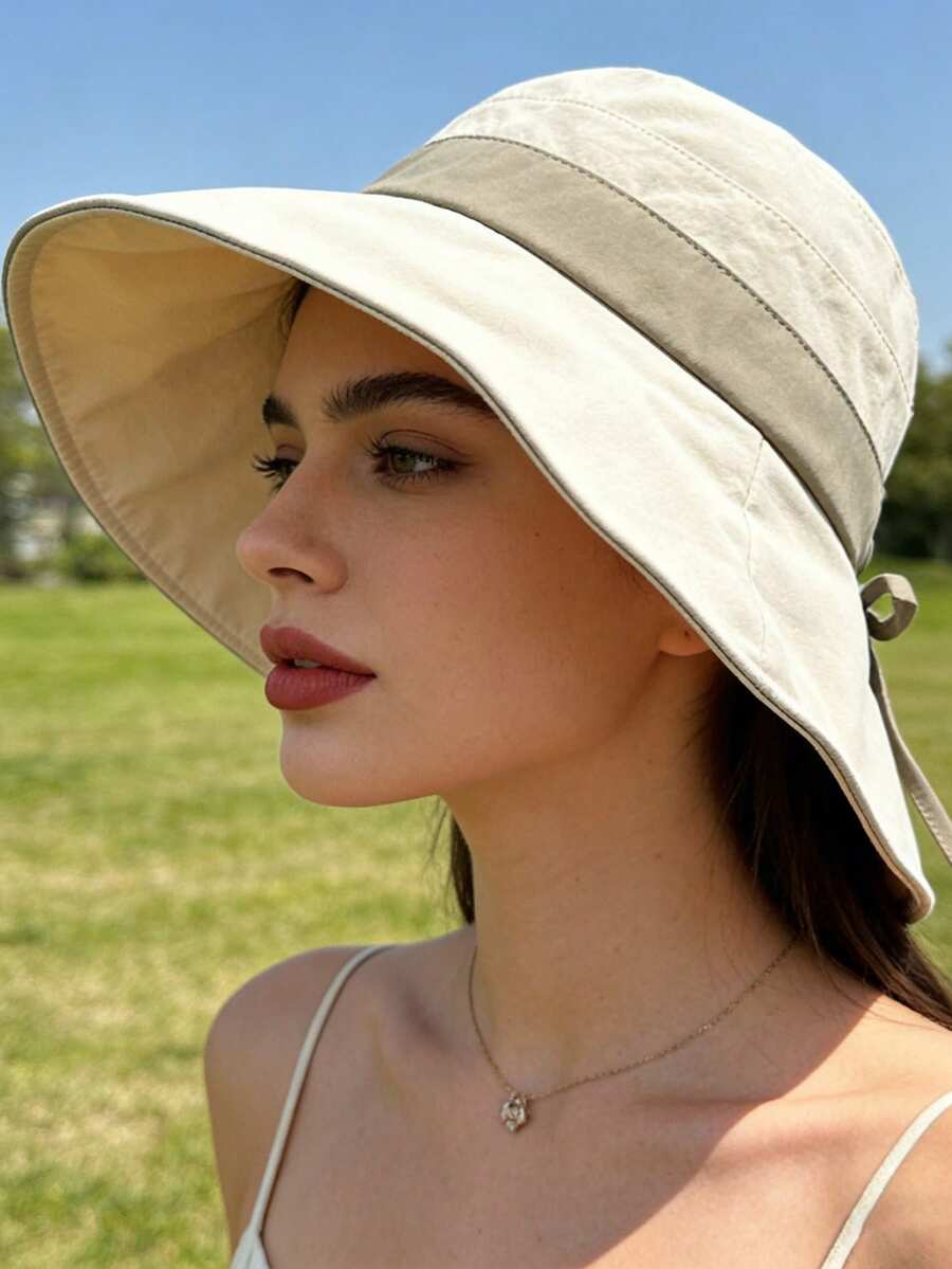 Mũ chống nắng nữ UPF50+, đa năng, thích hợp cho hoạt động ngoài trời, thể thao, đạp xe, leo núi, đi biển, bảo vệ da khỏi ánh nắng mặt trời mùa hè. - Nhiều màu - Xem 1