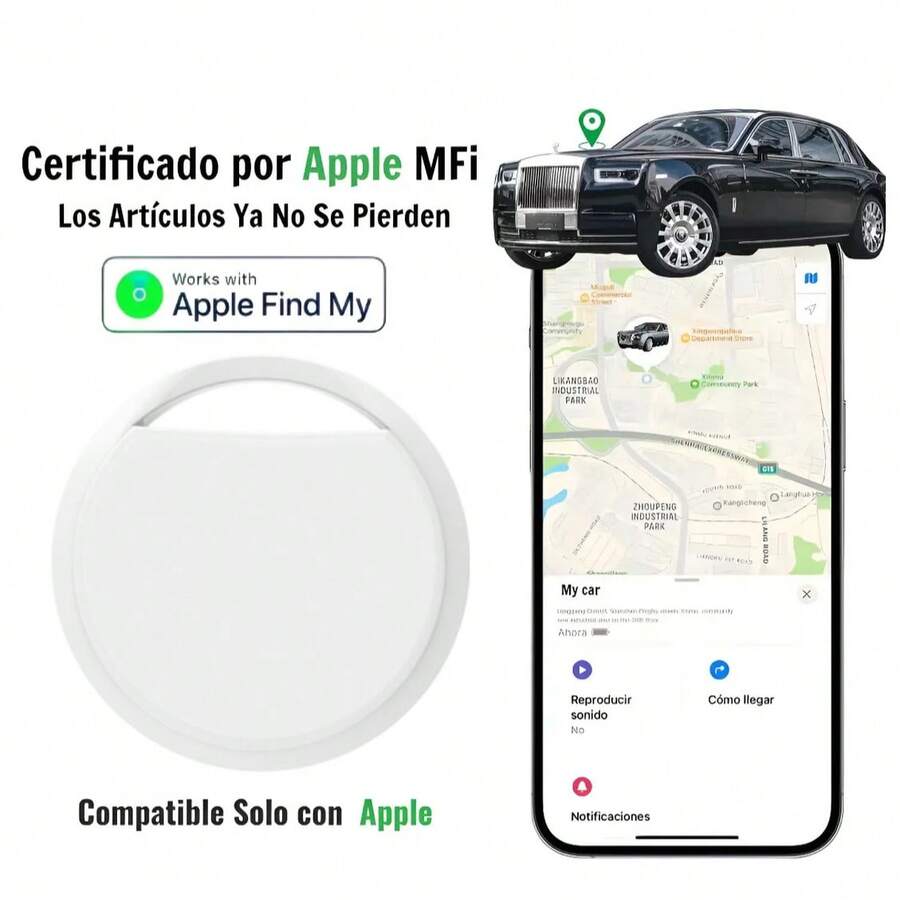 Mini Multiusos iphone Ios Airtag Localizador Rastreador Antipérdida Antirrobo Gps Portátil Bluetooth Global Smart Apple Air Tag Para Niño Mascotas Llave Llavero Auto Moto Estudiante Carros