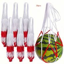 10/30pcs Heavy Duty Watermelon Hanging Net Bags - Large Capacity Net Bags For Supporting Watermelon, Pumpkin And Pineapple Growth - Durable White Material And Easy To Use - 10 - View 5