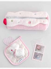 1 hộp đựng bút kiểu cuộn Thụy Sĩ, túi đựng văn phòng phẩm dễ thương, hộp đựng văn phòng phẩm học sinh dung tích lớn, chất liệu nhung cao cấp, túi đựng mỹ phẩm. - Nhiều màu - Xem 5