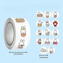 500 miếng dán hình thỏ Miffy dễ thương, miếng dán niêm phong, miếng dán cuộn hình thỏ hoạt hình, miếng dán trang trí sổ kế hoạch kiểu INS, quà tặng trang trí | Trang trí nhật ký, trang trí bao bì, miếng dán trang trí sách giáo khoa, quà tặng - Nhiều màu - Xem 7