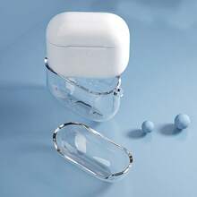 Estuche transparente de clip redondo para auriculares, compatible con Apple 1/2/3/4/Pro/Pro2/Pro3 Estuche protector de auriculares - transparente - Ver 5