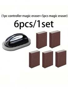 Bộ cọ rửa bằng mút mờ ma thuật 6 món/4 món - Có tay cầm - Chức năng làm sạch và loại bỏ rỉ sét mạnh mẽ, thích hợp cho nhà bếp, phòng tắm và vệ sinh nhà cửa, rửa chén bát và nấu nướng, khăn lau mút mờ, khăn lau ma thuật, cọ vệ sinh nồi hơi nhà bếp, cọ khử trùng, đồ dùng nhà bếp, phụ kiện nhà bếp, đồ dùng phòng tắm, dụng cụ vệ sinh, dụng cụ nhà bếp thiết yếu cho gia đình, quà tặng hoàn hảo cho phụ nữ, nam giới, mẹ và cha. - Nhiều màu - Xem 12