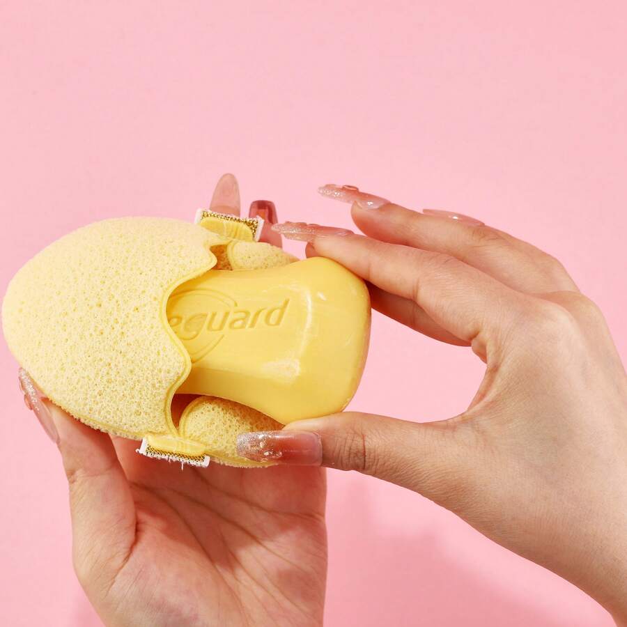 XIALIFANG Deux nettoyants : Ensemble de gros œuf doré et petit œuf doré. Utilisé pour enlever le maquillage, les masques de boue et nettoyer le visage. Fonctionne avec l'éponge de nettoyage pour créer une mousse riche. Ensemble d'éponges de nettoyage fines et amicales pour la peau - Multicolore - Voir 1