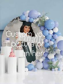 Customized Graduation Ceremony Arch Cover, Polyester Elastic Arch Cover For Wedding And Adult Ceremony Decoration, DIY Party Wedding Backdrop Accessories - Multicolor - View 7