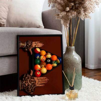 1 tấm poster phong cách retro - Thiết kế họa tiết da báo, kiểu tạp chí, nghệ thuật bi-a, bìa poster thời trang, trang trí căn hộ phong cách Y2K. Thích hợp cho trang trí nhà bếp, phòng ngủ, phòng khách, phụ kiện phòng, văn phòng, phòng tắm, trang trí theo phong cách phương Tây. Thích hợp làm quà tân gia, là món quà hoàn hảo dành cho anh ấy/cô ấy. Thiết kế đồ họa 2D.