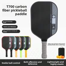 1pc T700 Carbon Fiber Pickleball Paddle (16mm Honeycomb Core), Matte Surface + Non-Slip Comfortable Handle, Balanced For Offense And Defense, Stable Control, Beginner-Friendly, Multiple Colors Available - Multicolor - View 6
