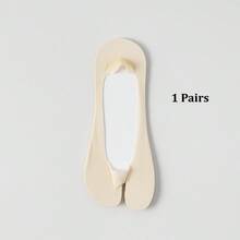 1/4 Pairs Women's Toe Separator Socks, Ladies' Ultra-Thin Loafer Socks, Non-Slip Low Vamp Invisible Socks, Cushioned Fatigue Relief Socks, Suitable For High Heels, Toe Socks - Multicolor - View 16
