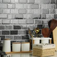 12/24pcs 3D Self-Adhesive Wall Tiles, Heat-Resistant Removable Kitchen Backsplash, Waterproof Bathroom Wall Tile Stickers - D-03 - View 8