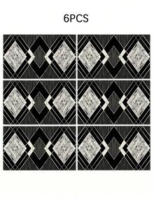 1 pieza Camino de mesa con estilo bohemio y patrón geométrico abstracto, disponible en múltiples tamaños, adecuado para comedor del hogar, decoración de cocina, decoración del hogar, fiestas al aire libre y decoración de restaurantes, con apariencia de textura de lino - Multicolor - Ver 21
