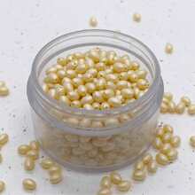 Hạt cườm thủy tinh ngọc trai 2*3mm, hạt nhỏ, thích hợp để tự làm rèm hạt, vòng cổ, vòng tay, nhẫn, tạo nên những món trang sức thanh lịch. - 2*3 hạt gạo ánh ngọc trai, 14 màu - Xem 4